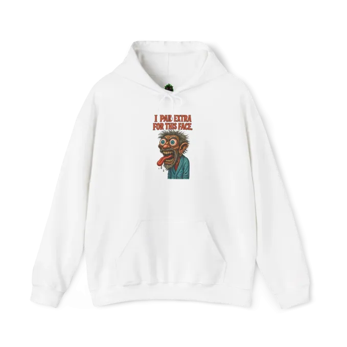 Hoodie 024 Front White